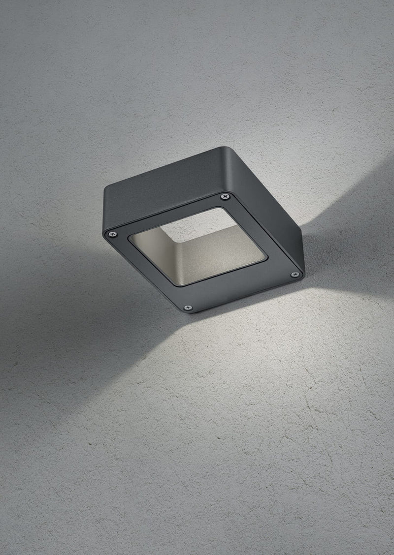 Trio Reno Aplique de pared exterior LED de aluminio antracita 220760142