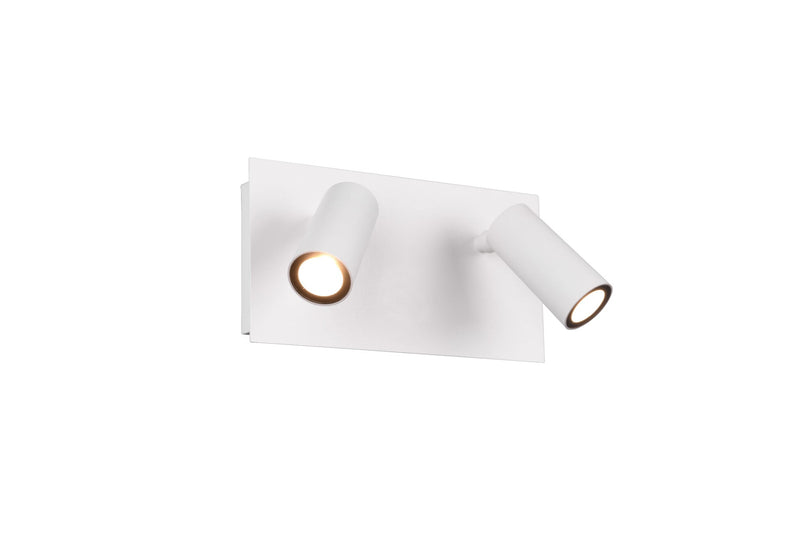 Trio Tunga Aplique de pared exterior LED de aluminio estera blanca 222960231