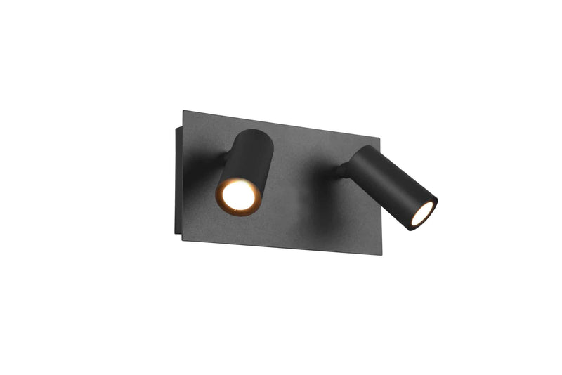 Trio Tunga Aplique de pared exterior LED de aluminio antracita 222960242