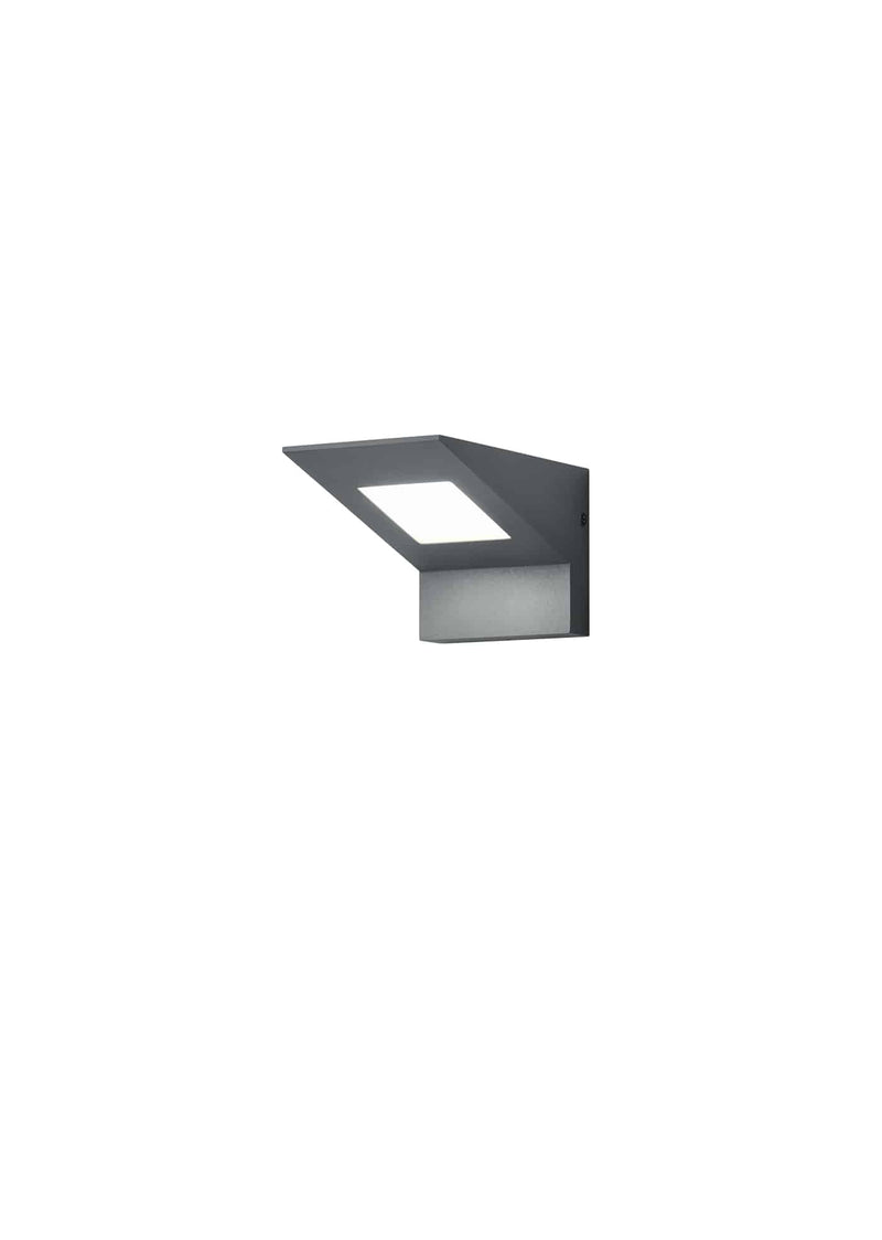 Trio Nelson Aplique de pared exterior LED de aluminio antracita 225360142