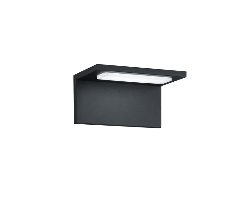 Trio Trave Aplique de pared exterior LED de aluminio antracita 228760142