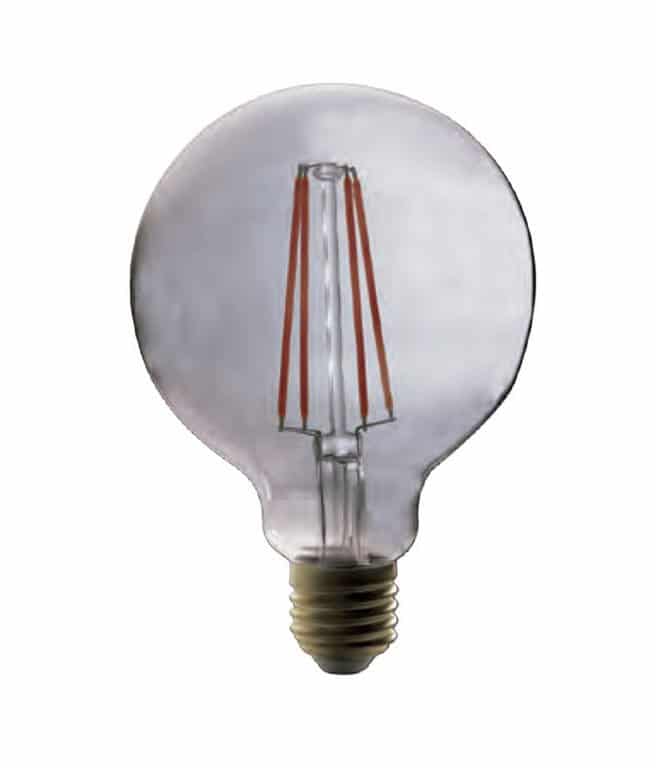 EB BOMBILLA GLOBO CRISTAL SMOKY FILAMENTO LED G95 E27 2.5W 1800K 360º 230V