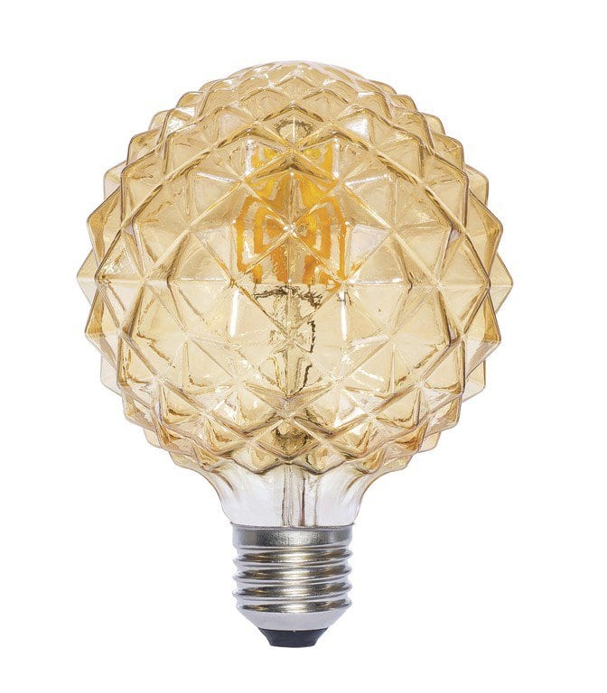 EB BOMBILLA DECORATIVA FILAMENTO LED GLOBO AMBAR E27 6W 2700K 360º 230V