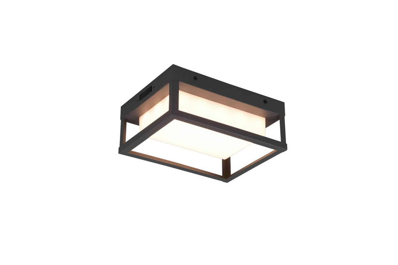 Trio Witham Aplique de pared exterior LED de metal antracita 277860142