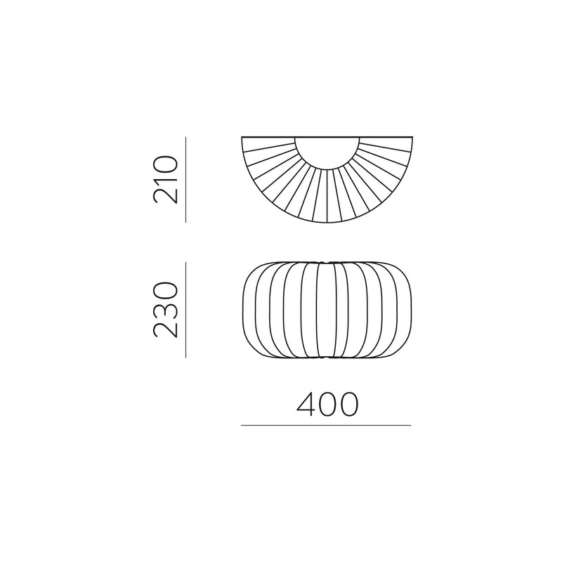 ACB Mirta Aplique 16/3055-40 Piedra, LED E27 15W, CL.II A30550PI