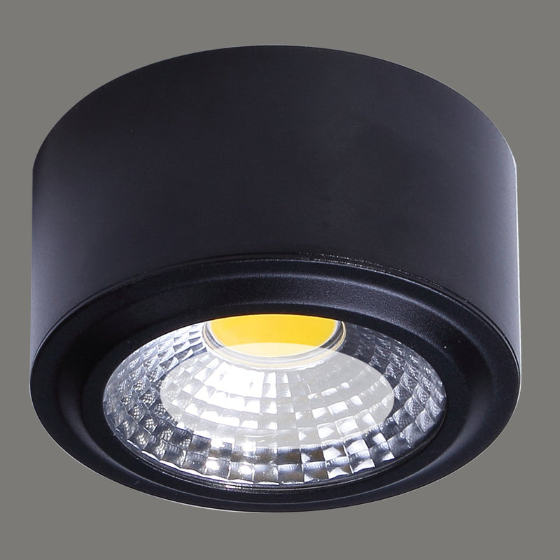 ACB Studio Plafón 3235/12 Negro, LED 12W 3000K 1118lm, CRI90 CL.I, LED integrado P32351N