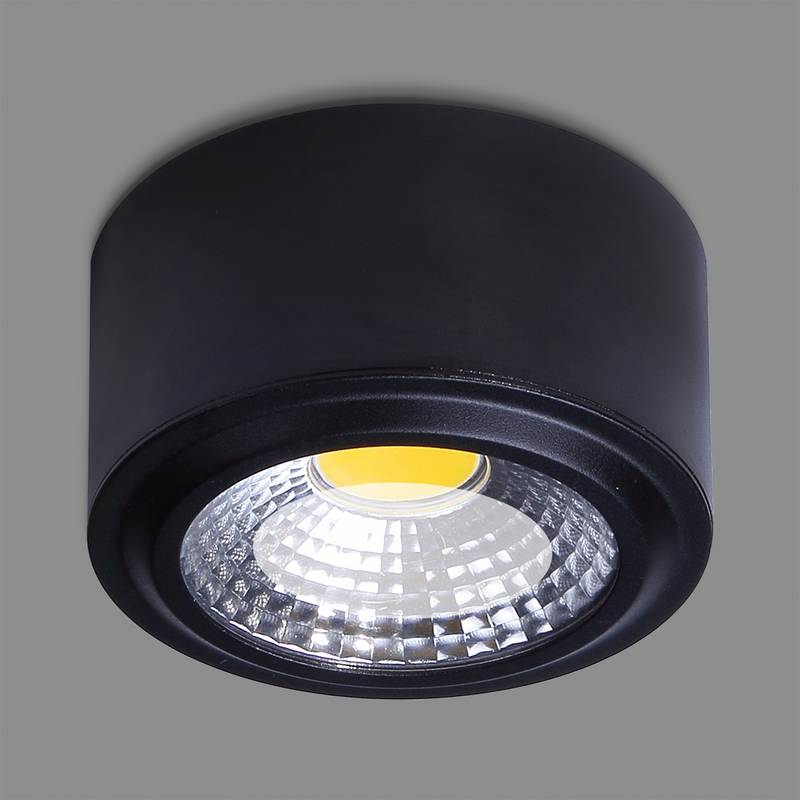 ACB Studio Plafón 3235/12 Negro, LED 12W 3000K 1118lm, CRI90 CL.I, LED integrado P32351N