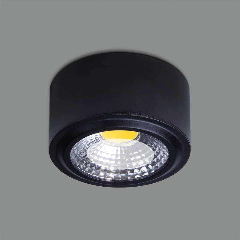 ACB Studio Plafón 3235/9 Negro, LED 8W 3000K 755lm, CRI90 CL.I, LED integrado P32350N