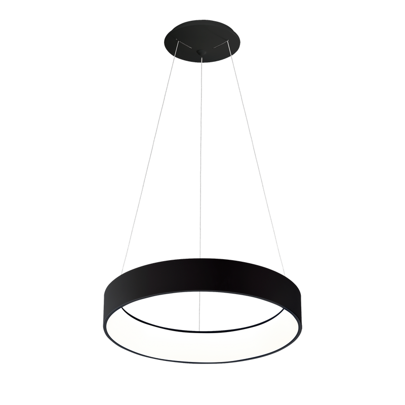 ACB Dilga Colgante 3450/60 Negro Texturado, LED 48W 3730lm, CRI90 CL.I, LED integrado, Kelvin 2700K-3000K Slide Switch, Casambi C3450270NCA