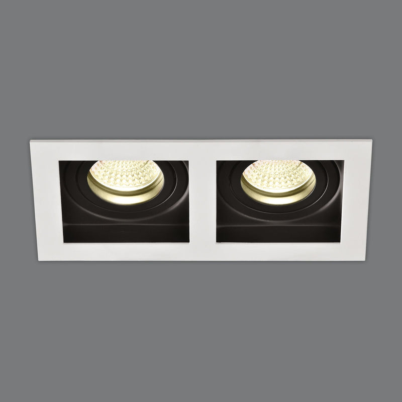 ACB San Empotrable 3679/2 Blanco, LED GU10 2x8W, CL.II P36792B