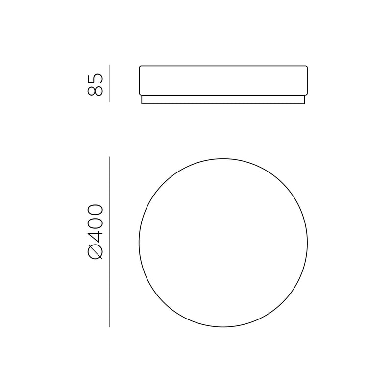 ACB Aten Plafón 3706/40 Opal, LED 36W 4000K 4000lm, CRI90 CL.I, LED integrado P3706611OP