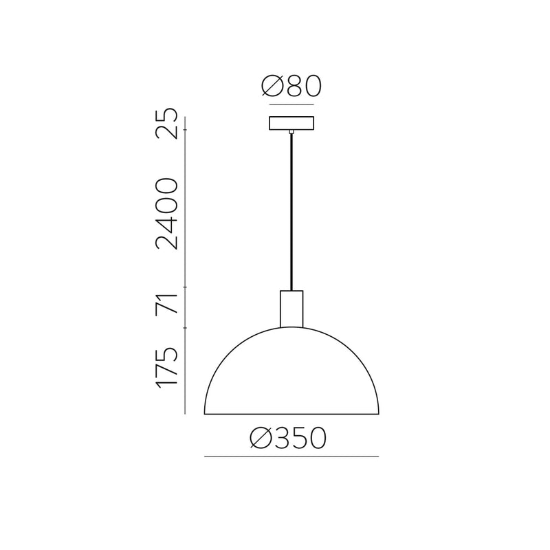 ACB Tiga Colgante 3707/35 Blanco Texturado/Oro Técnico, LED E27 15W, CL.I C3707180BOT