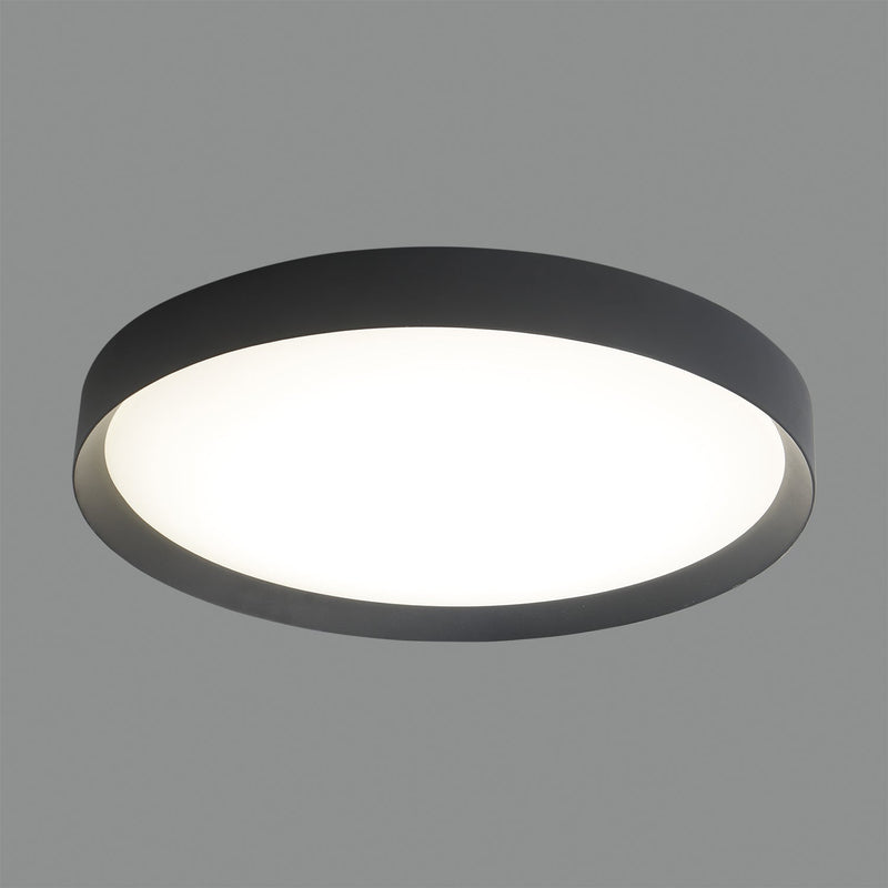 ACB Minsk Plafón 3758/60 Negro Texturado, LED 42W 4000K 3208lm, CRI90 CL.I, LED integrado P375861N