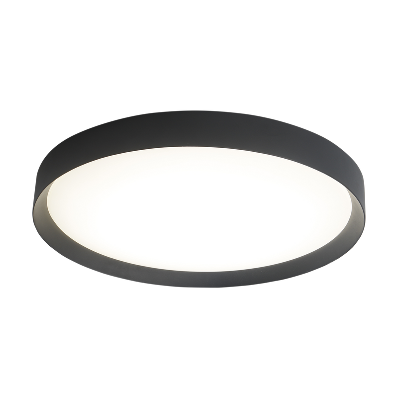 ACB Minsk Plafón 3758/60 Negro Texturado, LED 42W 4000K 3208lm, CRI90 CL.I, LED integrado P375861N