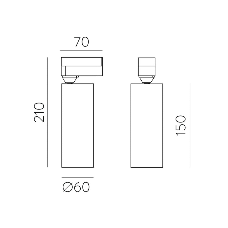 ACB Budelli Track light 4116/5 Blanco texturado, LED GU10 8W, CL.I, Orientable, Trifásico universal R41161B