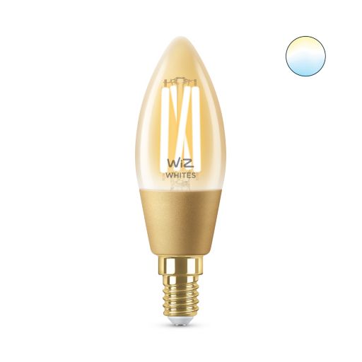 Philips Bombilla LED WIZ Filamento ámbar ST64 E27 6,7W WIFI  E27 Vintage