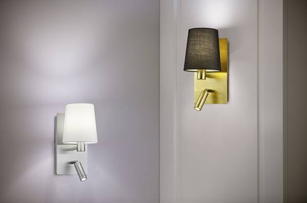 Trio Marriot Aplique de pared de metal oro 271470279