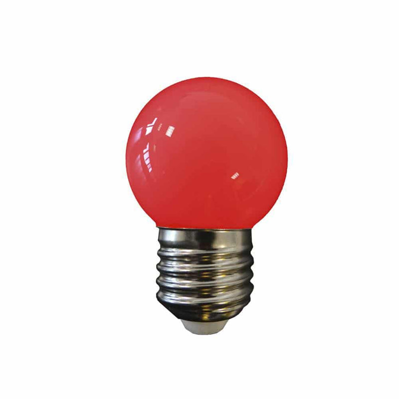 Elektro3 BOMBILLA ESFERICA LED E27 1,5W 80 LM ROJA EDM