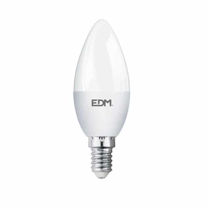 Elektro3 BOMBILLA VELA LED E14 5W 400 LM 3200K LUZ CALIDA EDM