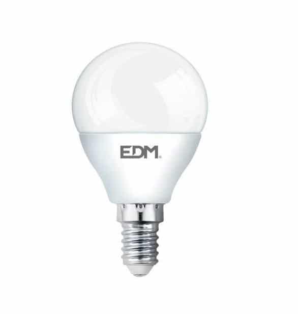 Elektro3 BOMBILLA ESFERICA LED E14 5W 400 LM 6400K LUZ FRIA EDM