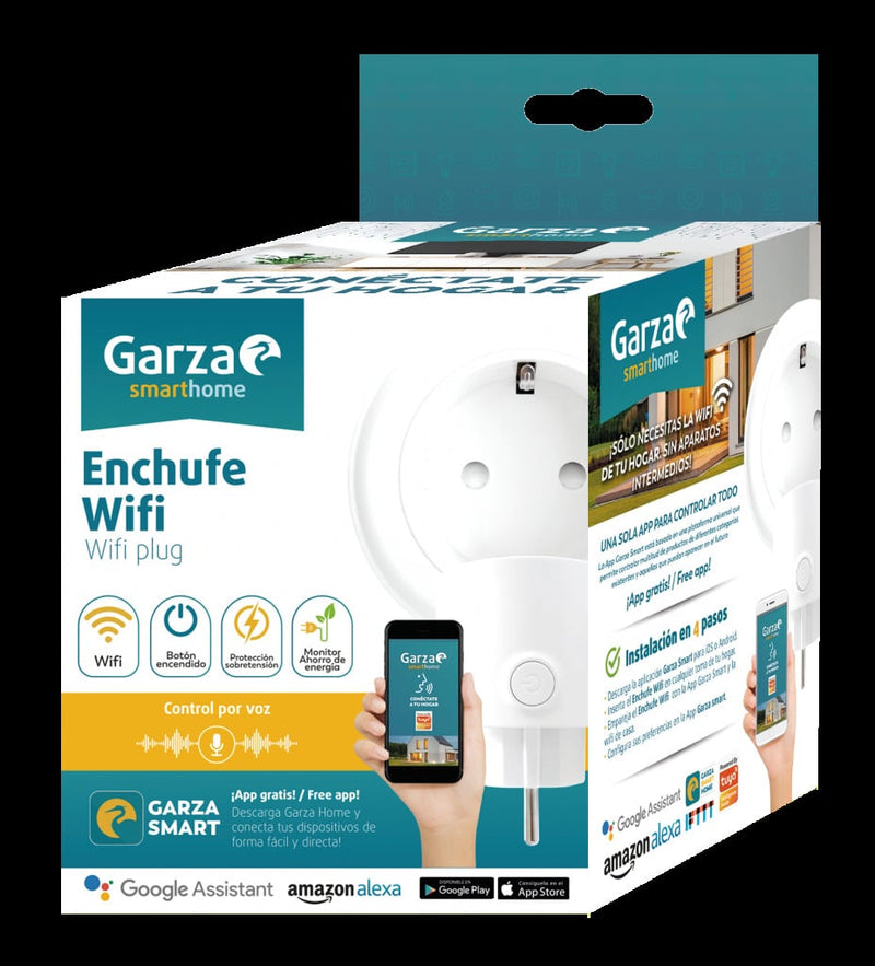 Garza 401262 SmartHome Enchufe inteligente wifi compatible con Alexa y Google Home