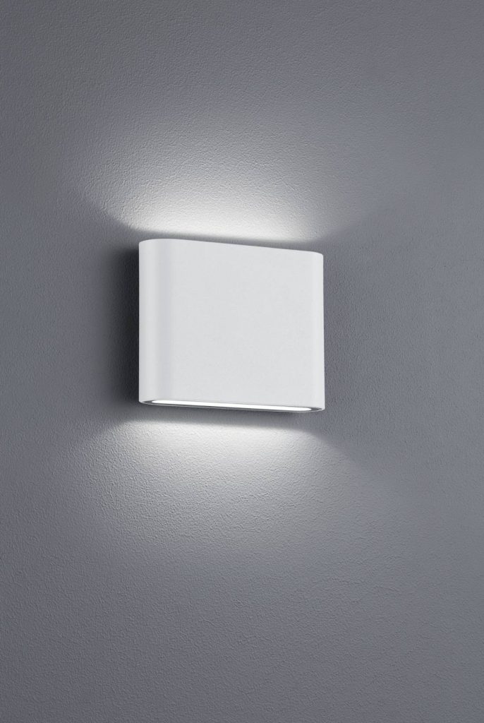 Trio Thames Ii Aplique de pared exterior LED de aluminio estera blanca 227560231