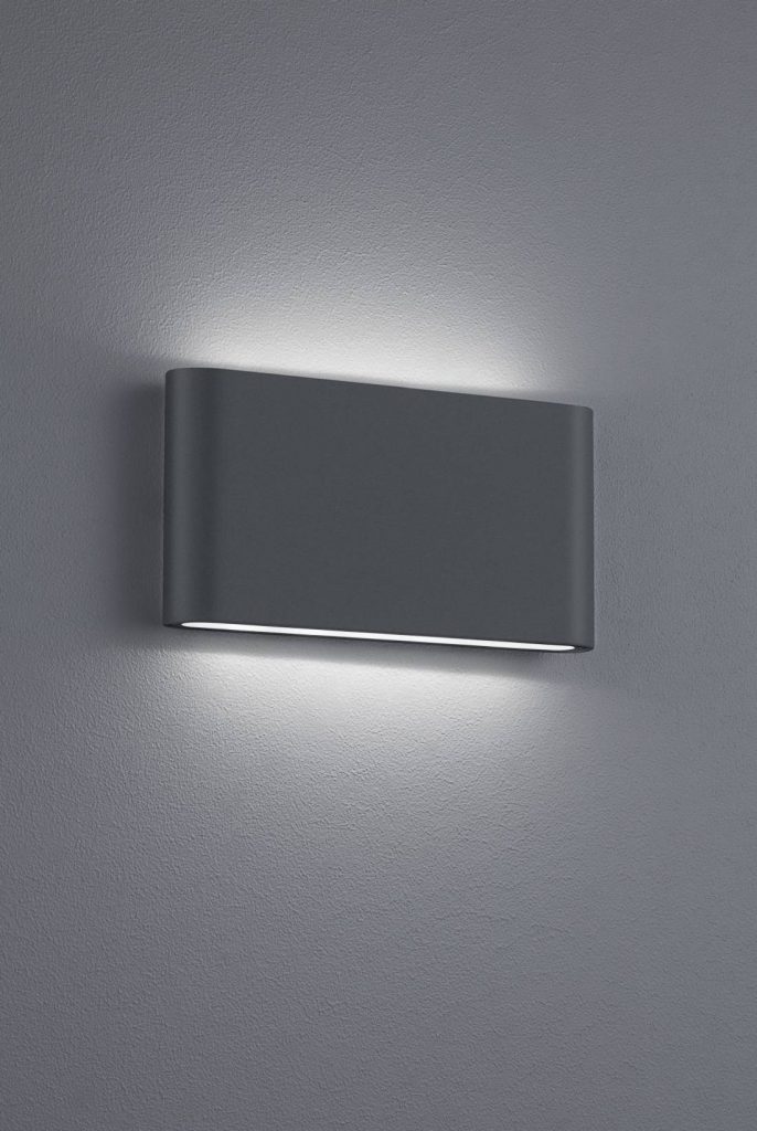 Trio Thames Ii Aplique de pared exterior LED de aluminio antracita 227660242