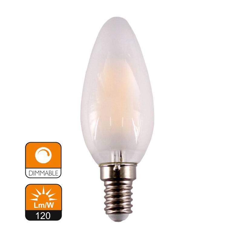 RSR 0353MD Bombilla Led Vela Mate E14 5W  2700K Regulable Dimmable