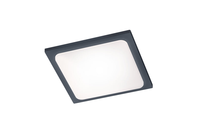 Trio Trave Plafón de exterior LED de aluminio antracita 620160142