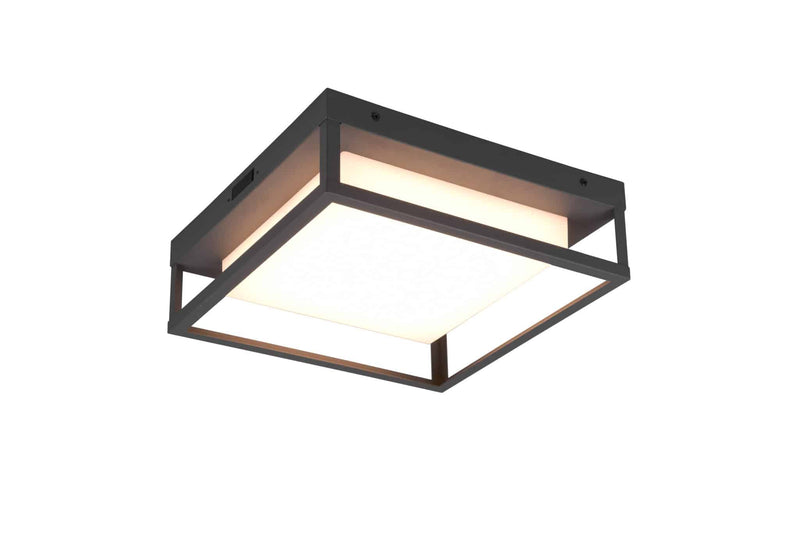 Trio Witham Plafón de exterior LED de metal antracita 677860142