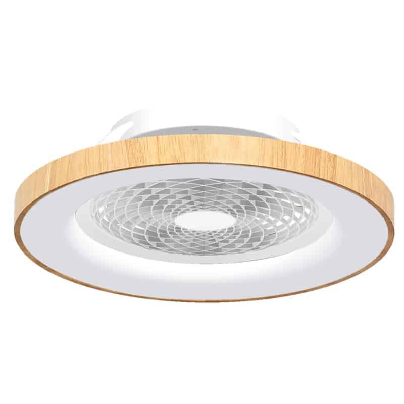 Mantra Tibet Plafón LED 70W Ventilador 35W madera, beige, marrón 7126