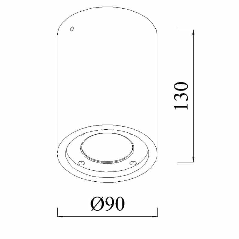 Mantra Levi Foco techo IP65 blanco 7184