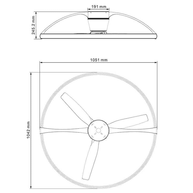 Mantra Nepal Plafón LED 75W Ventilador 35W blanco 7530