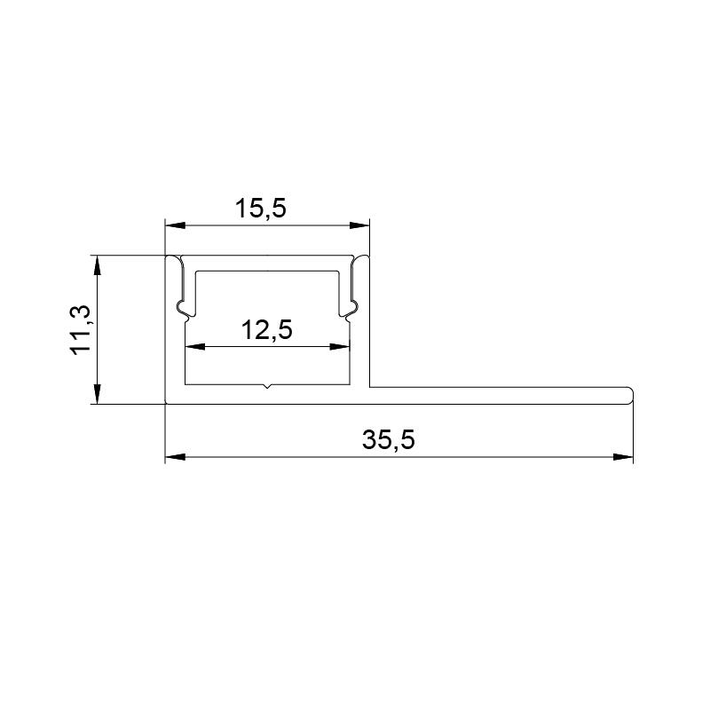 Mantra Tiras Led Strips  gris 8070