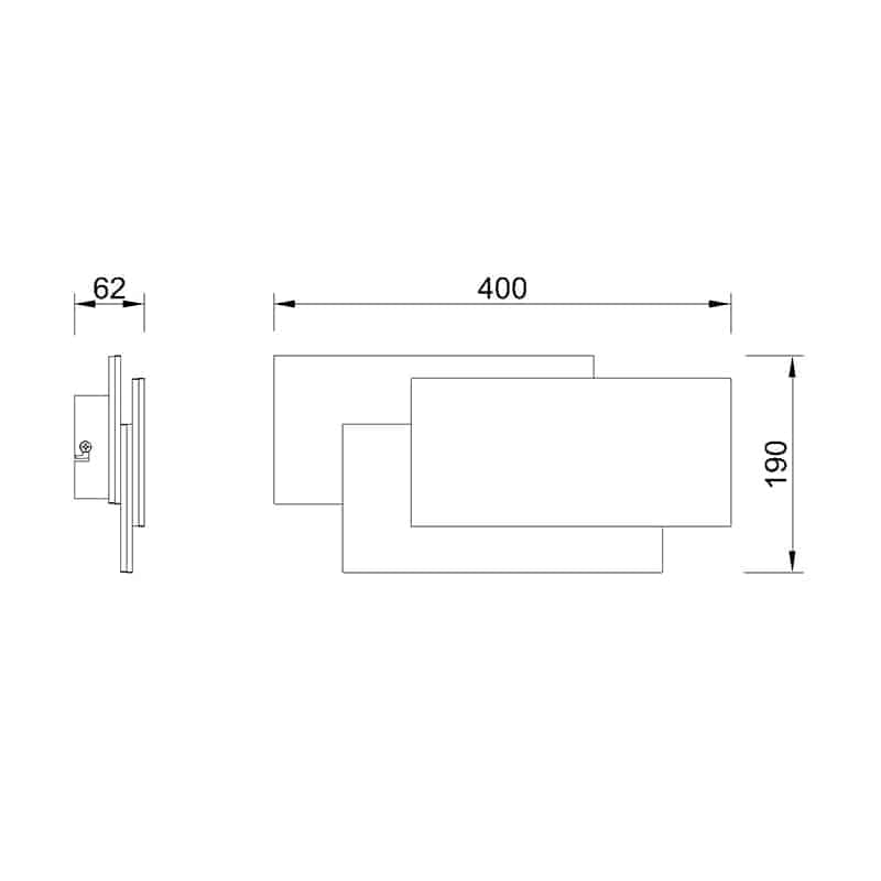 Mantra Tahiti Xl Aplique LED 36W 3000K blanco 8087