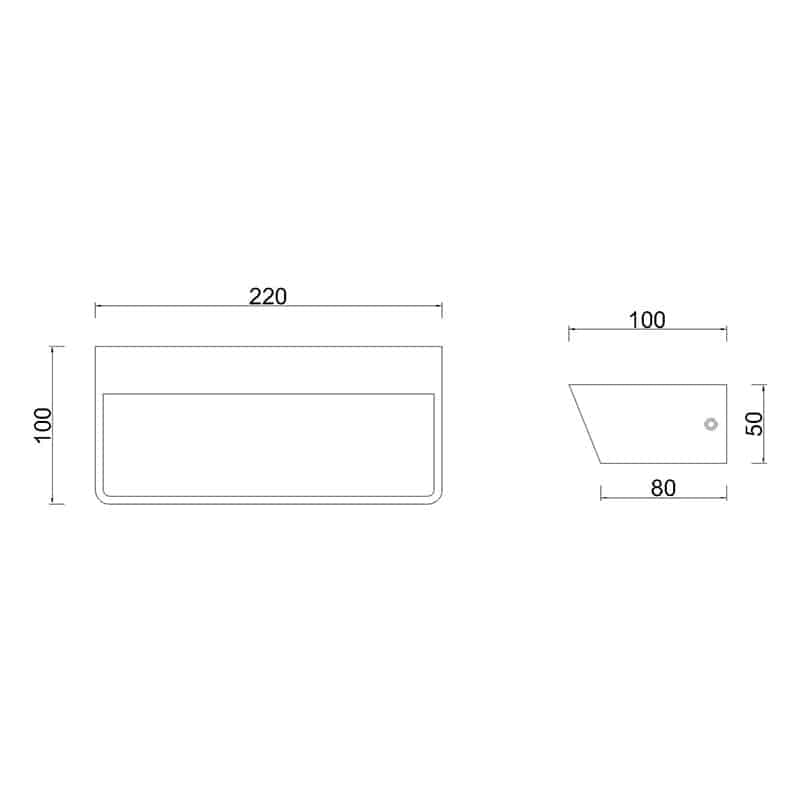 Mantra Altea Aplique LED 21W 3000K blanco 8093