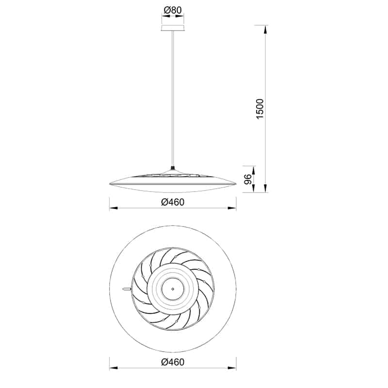 Mantra Slim Lámpara LED 50W 3000K blanco 8100