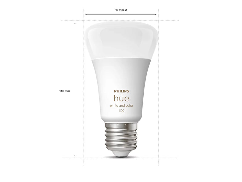 Philips Bombilla inteligente LED Hue E27 9,5W RGB Ambiance 291171