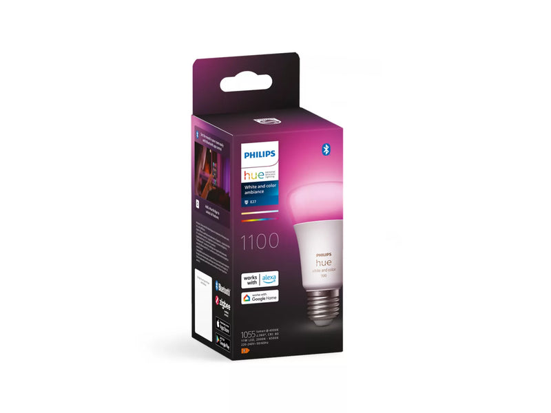 Philips Bombilla inteligente LED Hue E27 9,5W RGB Ambiance 291171