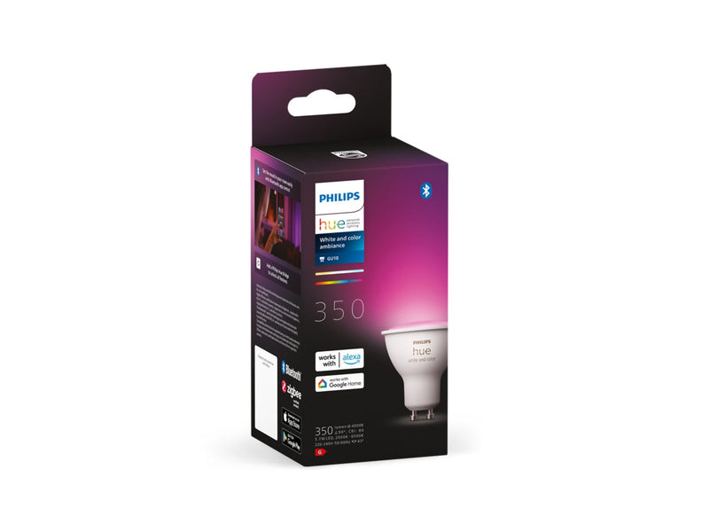 Philips Bombilla inteligente LED HUE GU10 4,3W White + Color 339880