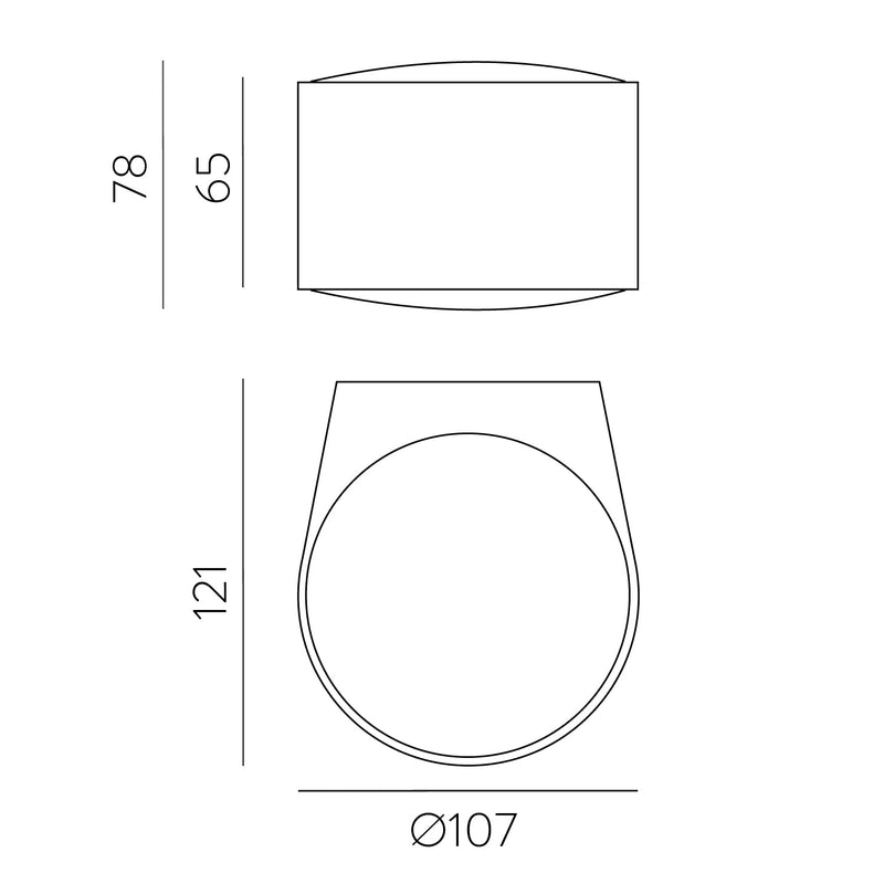 ACB Ania Aplique 16/2060-2 Blanco Texturado, LED 2x6W 3000K 1080lm, CRI80 CL.I IP65 A2060100B