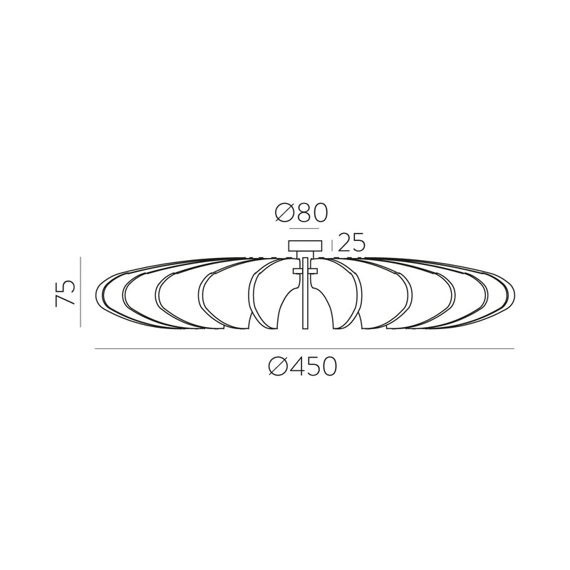 ACB Rosa Del Desierto Aplique 16/3912-45 Negro, LED E27 15W, CL.I A3912245N