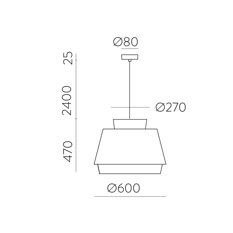 ACB Aspen Colgante 3916/60 Blanco/Lino, Kit Blanco Text., LED E27 15W, CL.I C391662BLI