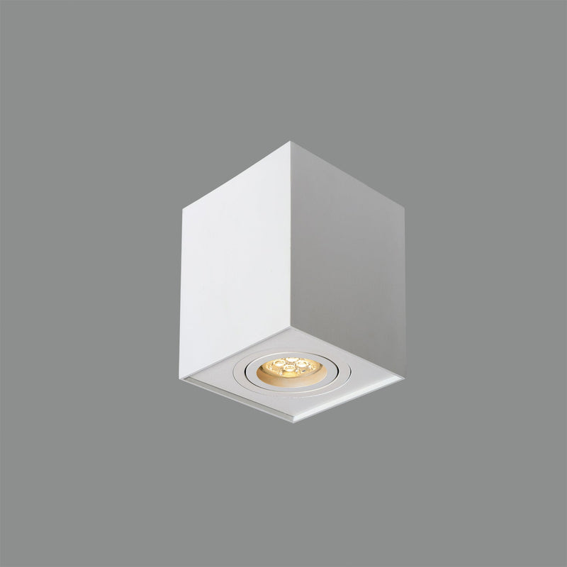 ACB Carre Plafón 3762/10 Blanco Texturado, LED GU10 8W, CL.I, Orientable P376210B