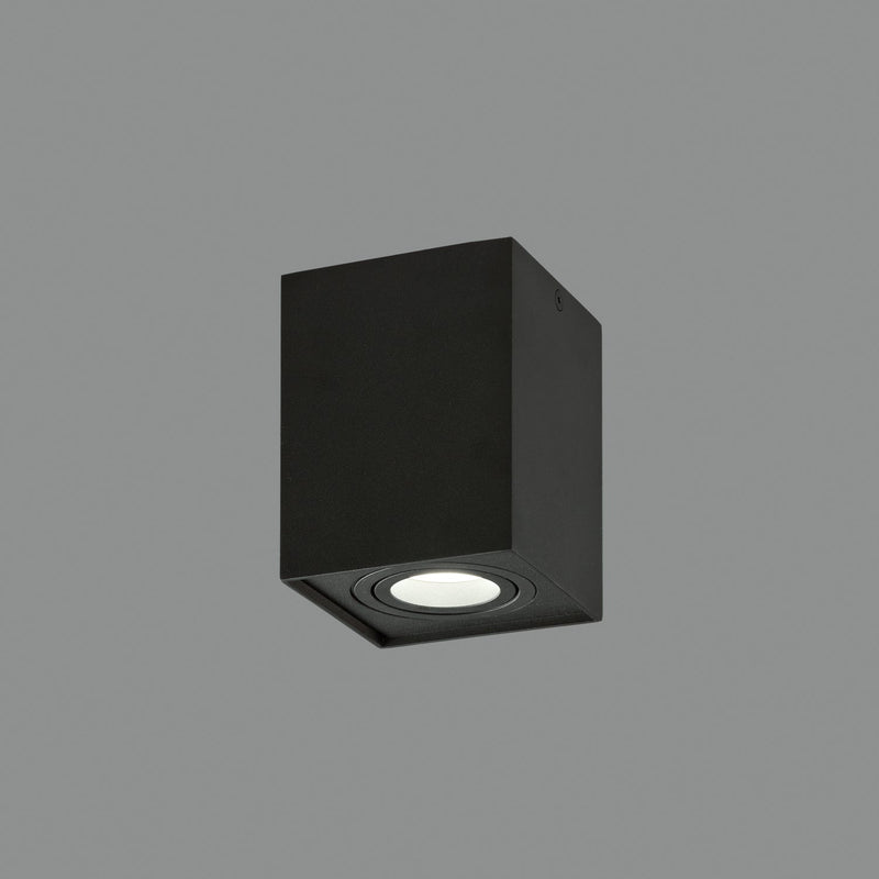 ACB Carre Plafón 3762/10 Negro Texturado, LED GU10 8W, CL.I, Orientable P376210N