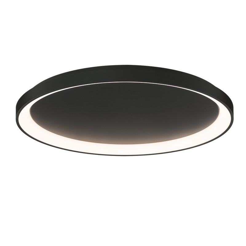 ACB Grace Plafón 3848/78 Negro Texturado, LED 80W 4000K 6800lm, CRI90 CL.I, LED integrado, Casambi P384831NCA