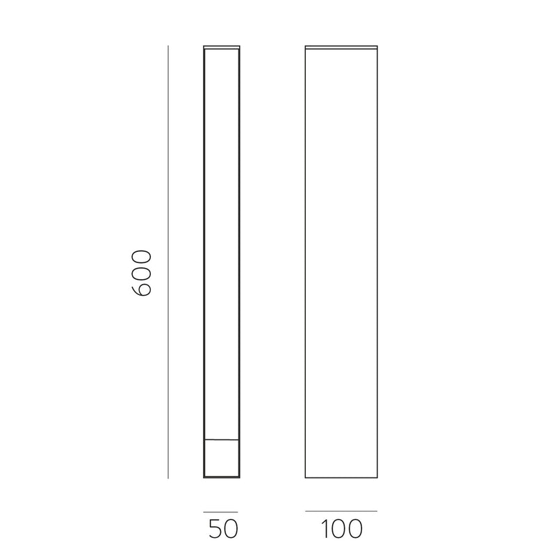 ACB Adhara Baliza 2080 Antracita Texturado, LED 6W 3000K 830lm, CRI80 CL.I IP65, LED integrado H2080000GR