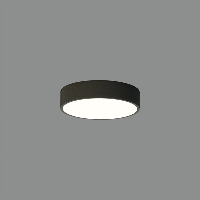 ACB London Plafón 3760/20 Negro Texturado, LED 12W 4000K 840lm, CRI90 CL.I, LED integrado P376021N