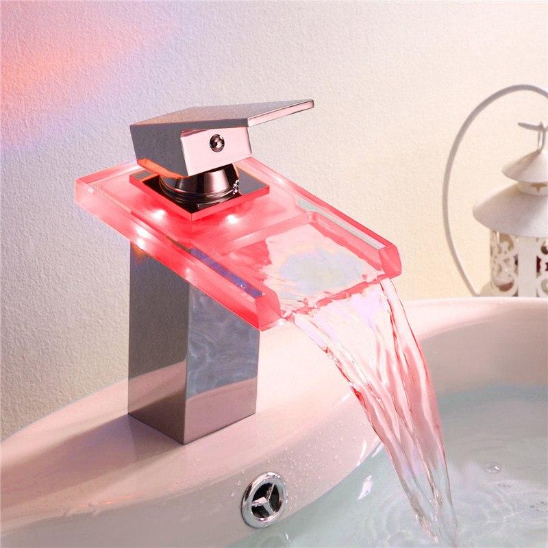 LED Temperature Color Changing Faucet