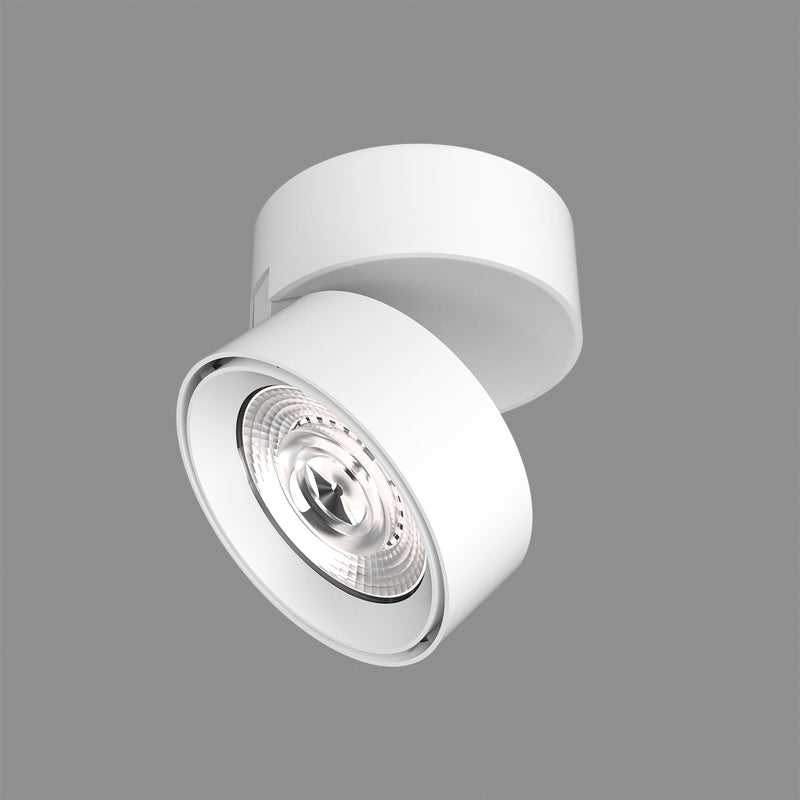 ACB Mako Plafón 3843/9 Blanco texturado, LED COB 20W 3000K 1875lm, CRI90 CL.I, LED integrado, Orientable P384310B